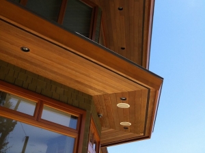 Hidden Gutter Repair | West Vancouver Home - this image shows how the hidden gutters add a home's profile.