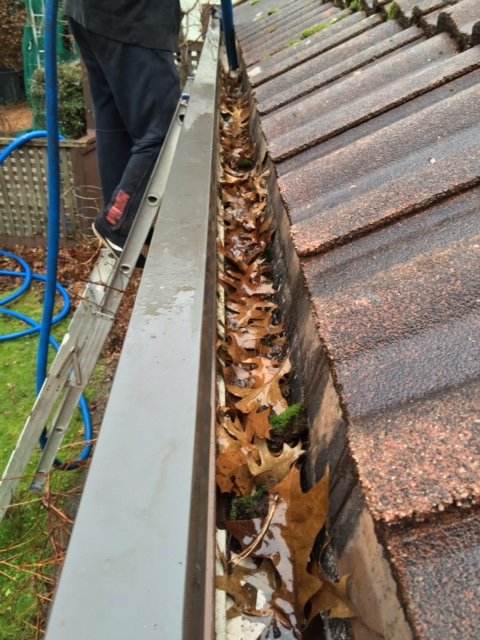 Vancouver Gutter Cleaning project on hidden gutters or built-in gutters.